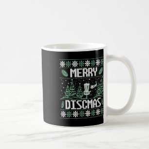 Vintage Disc Golf Hässliches Weihnachten Frohes Di Kaffeetasse