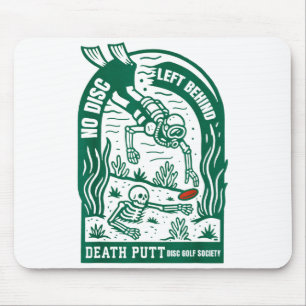 Vintage Disc Golf Kein Disc Zurückgelassen Lustige Mousepad