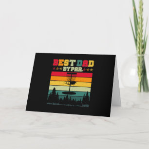 Vintage Disc Golf Vater-Geschenk - Bester Vater fü Karte