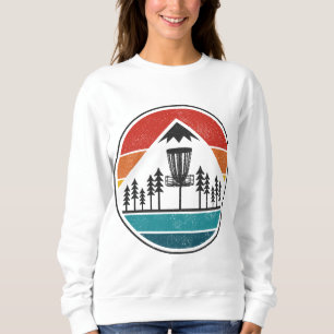 Vintage Disk Golf Frolf Retro Frisbee Disk Golfer Sweatshirt