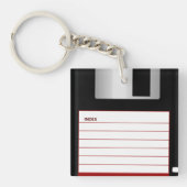 Vintage Diskette Schlüsselanhänger (Vorderseite)