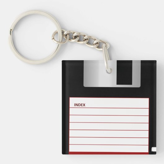 Vintage Diskette Schlüsselanhänger (Vorderseite)