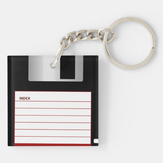 Vintage Diskette Schlüsselanhänger (Rückseite)