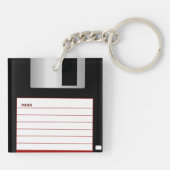 Vintage Diskette Schlüsselanhänger (Rückseite)