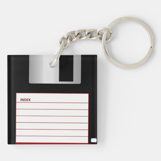 Vintage Diskette Schlüsselanhänger (Rückseite)