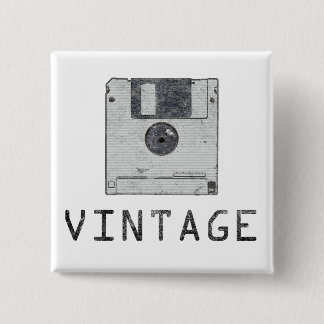 Vintage Diskettenschalter Button