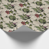 Vintage Distel Geschenkpapier (Ecke)