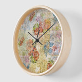 Vintage Distressed Flower Pattern Uhr (Winkel)