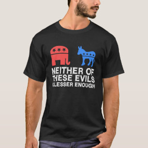 Vintage Distressed Libertärer Keines ist weniger T-Shirt