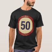 Vintage Distressed Number 50 T-Shirt (Vorderseite)