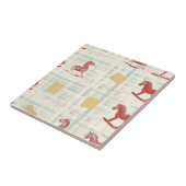 Vintage Distressed Rocking Horse Pattern (3) Fliese (Seite)