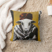 Vintage Diva Sheep Throw Cushion Kissen (Decke)