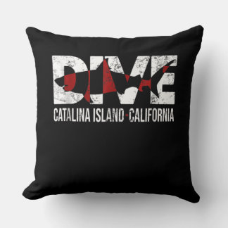 Vintage Dive Catalina Island California Gift Kissen