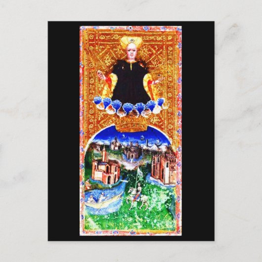 Vintage Divination nach der Postkarte - Tarot 4 (Vorderseite)