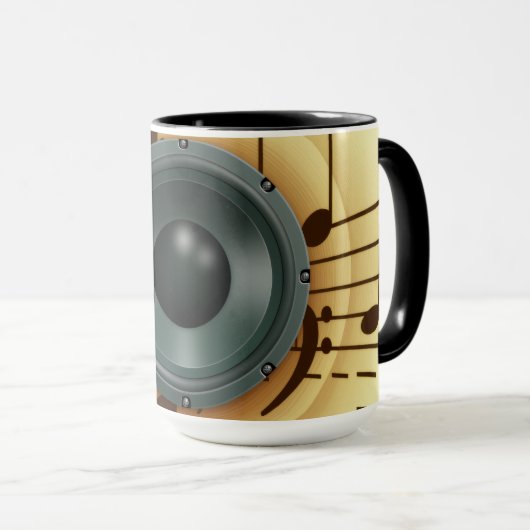 Vintage-DJ-Lautsprecher-Tasse Tasse (VorderseiteRechts)