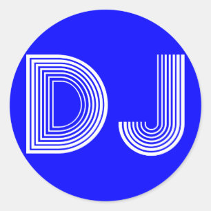 Vintage-DJ Runder Aufkleber