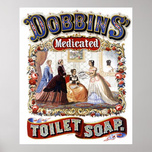 Vintage Dobbins-Toilettenseife Poster (Vorne)