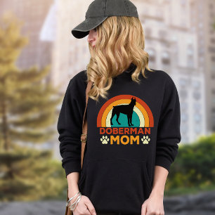 Vintage Doberman Hundemutter Sonnenuntergang Sweatshirt