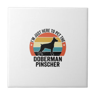 Vintage Dobermann Pinscher Hundeliebhaber-Shirt-De Fliese