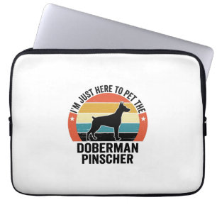 Vintage Dobermann Pinscher Hundeliebhaber-Shirt-De Laptopschutzhülle