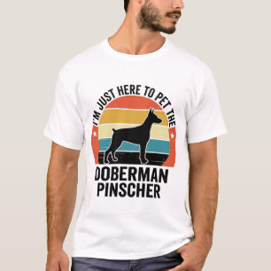 Vintage Dobermann Pinscher Hundeliebhaber-Shirt-De T-Shirt