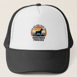 Vintage Dobermann Pinscher Hundeliebhaber-Shirt-De Truckerkappe