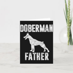 Vintage Dobermann Vater Geschenk Hund Daddy Pinsch Karte