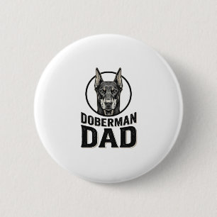 Vintage Dobermann Vater Gravur Hunde Liebhaber Des Button