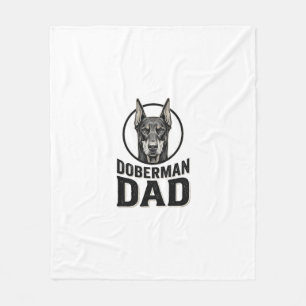 Vintage Dobermann Vater Gravur Hunde Liebhaber Des Fleecedecke