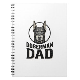 Vintage Dobermann Vater Gravur Hunde Liebhaber Des Notizblock