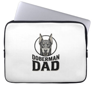 Vintage Dobermann Vater Gravur Hundeliebhaber Desi Laptopschutzhülle