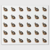 Vintage Dodo-Bird-Illustration Geschenkpapier (Flach)