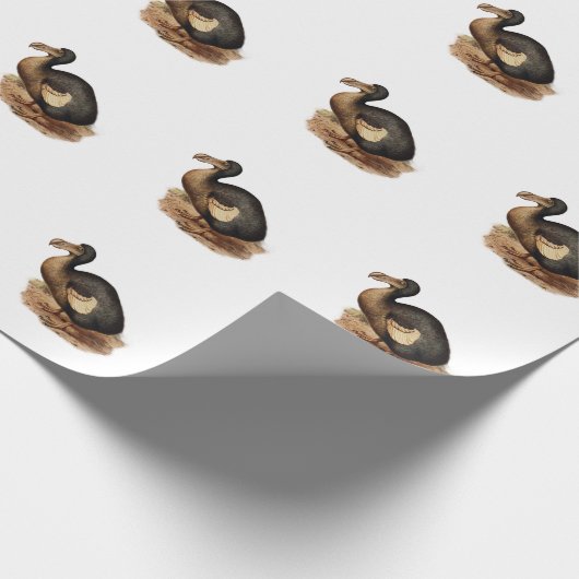 Vintage Dodo-Bird-Illustration Geschenkpapier (Ecke)