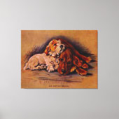 "Vintage Dog Artist, Lucy Dawson" Leinwanddruck (Vorderseite)