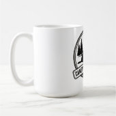 Vintage Dog Camping - Campfire Companion Retro Kaffeetasse (Links)