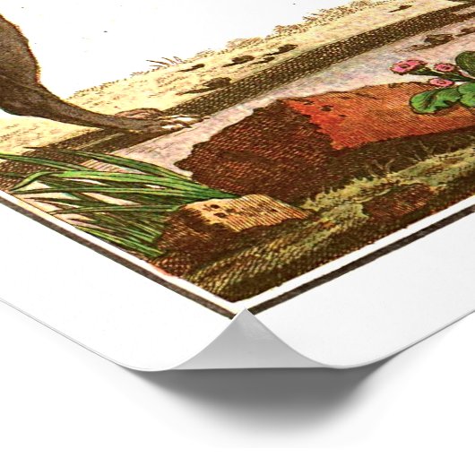 Vintage Dog Collage Poster (Ecke)