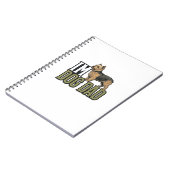 Vintage Dog Dad Terrier Engraving Shirt Design_1 Notizblock (Linke Seite)