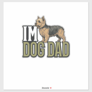 Vintage-Dog-Dad-Terrier-Gravur-Shirt-Design_1 Aufkleber