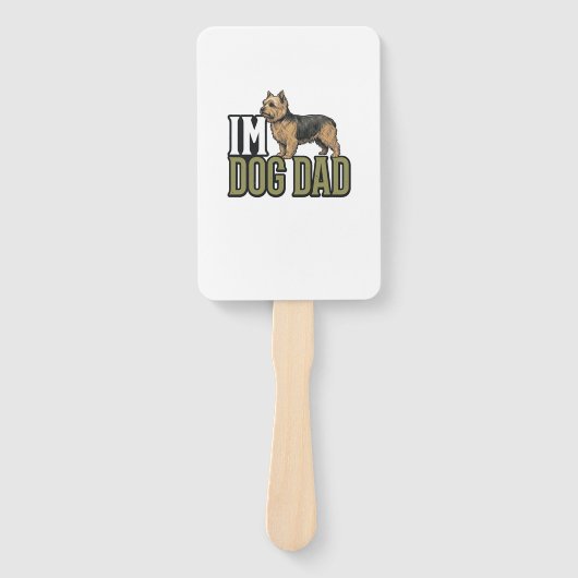 Vintage-Dog-Dad-Terrier-Gravur-Shirt-Design_1 Fächer (Vorderseite)