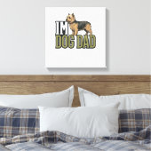 Vintage Dog Dad Terrier Gravur Shirt Design_1 Leinwanddruck (Insitu (Schlafzimmer))