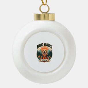 Vintage Dog Dads Outdoor-Sport-Crew Golden Retrie Keramik Kugel-Ornament