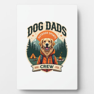 Vintage Dog Dads Outdoor-Sport-Team Golden Retrie Fotoplatte