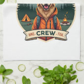 Vintage Dog Dads Outdoor Sports Crew Golden Retrie Geschirrtuch (Gefaltet)