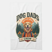 Vintage Dog Dads Outdoor Sports Crew Golden Retrie Geschirrtuch (Vertikal)