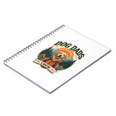 Vintage Dog Dads Outdoor Sports Crew Golden Retrie Notizblock (Linke Seite)