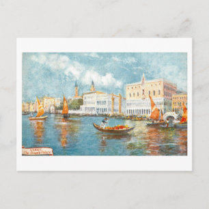 Vintage Doge-Palast in Venedig, Italien, Postkarte