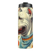 Vintage Dogo Argentino Illustration Thermosbecher (Vorderseite)