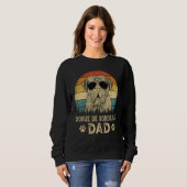 Vintage Dogue De Bordeaux Dad Dog Father s Day Te Sweatshirt (Vorne ganz)