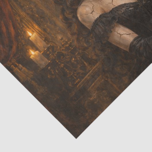 Vintage Doll Seidenpapier (Ausschnitt)