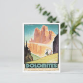 Vintage Dolomiten Postkarte (Stehend Vorderseite)